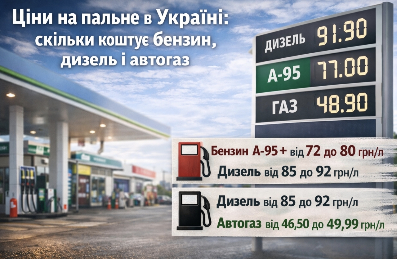 Актуальні ціни на бензин, дизель і газ на АЗС України 7 квітня 2026 року: скільки коштує літр пального сьогодні