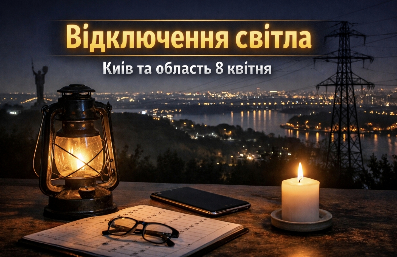 Графік відключень світла Київ та область 8 квітня 2026 — де не буде електроенергії сьогодні