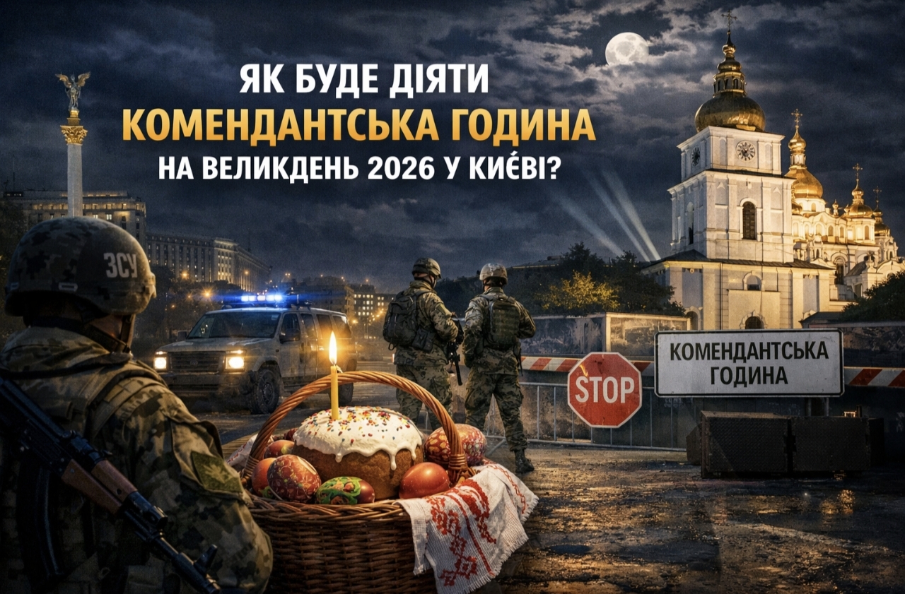 Як буде діяти комендантська година на Великдень 2026 у Києві