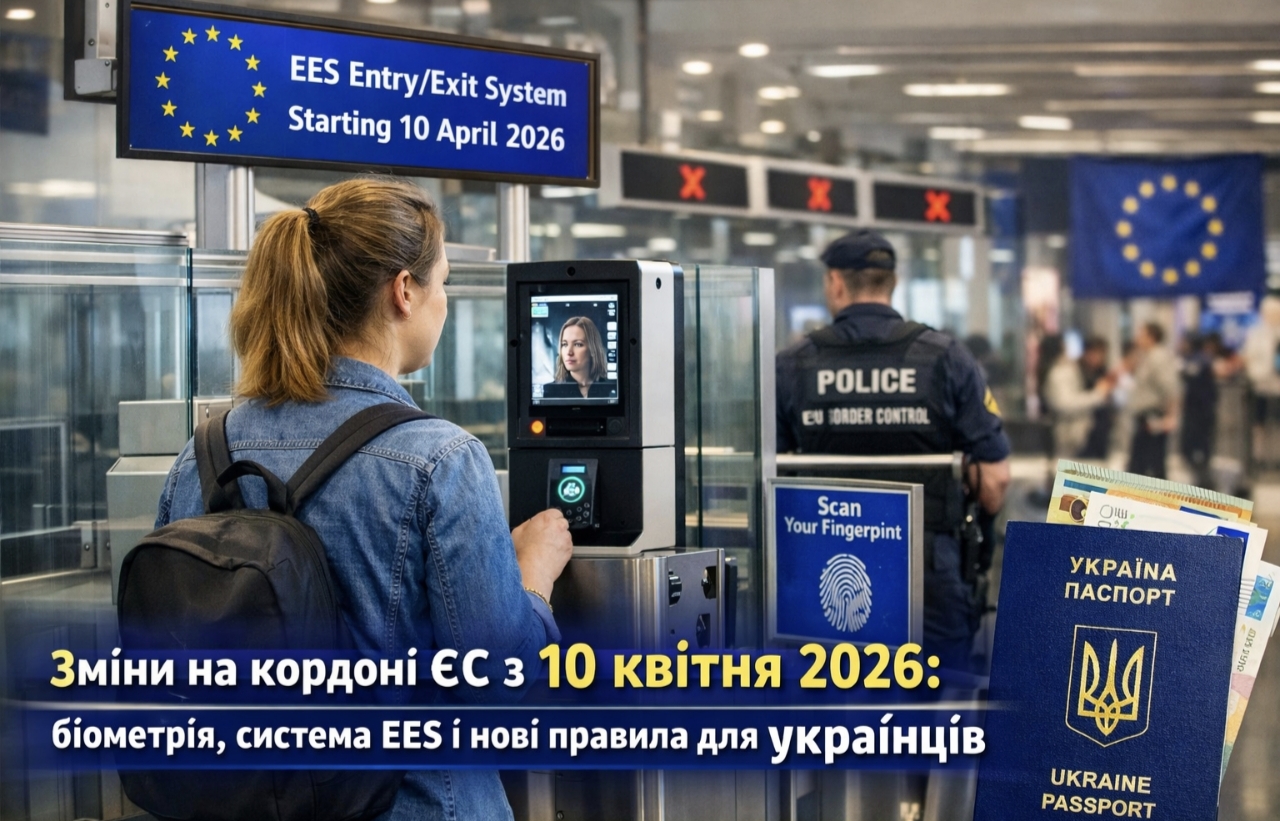 Що таке система EES і як вона змінює правила в’їзду в ЄС для українців з 10 квітня