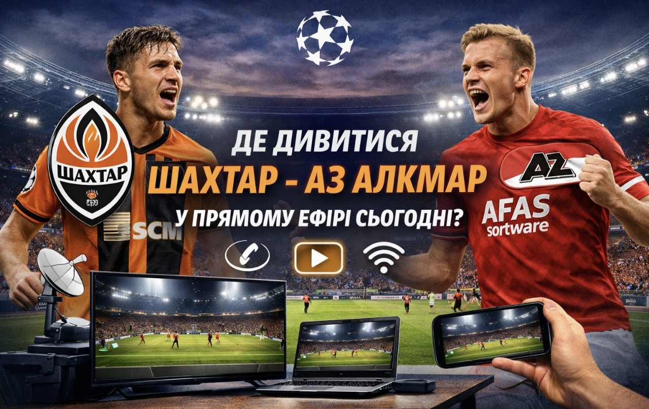 Де дивитися Шахтар - АЗ Алкмар у прямому ефірі сьогодні