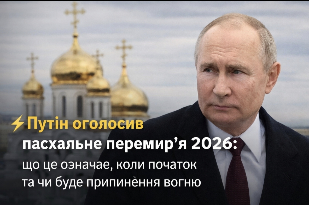 Путін оголосив пасхальне перемир’я 2026: що це означає, коли почнеться та чи буде припинення вогню