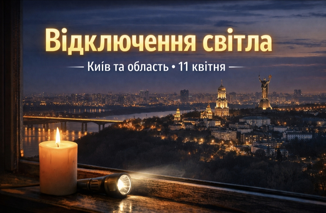Графік відключень світла Київ та область 11 квітня 2026 — де не буде електроенергії сьогодні