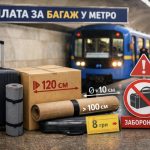 Кому потрібно платити за багаж у метро Києва і які речі підпадають під нові правила