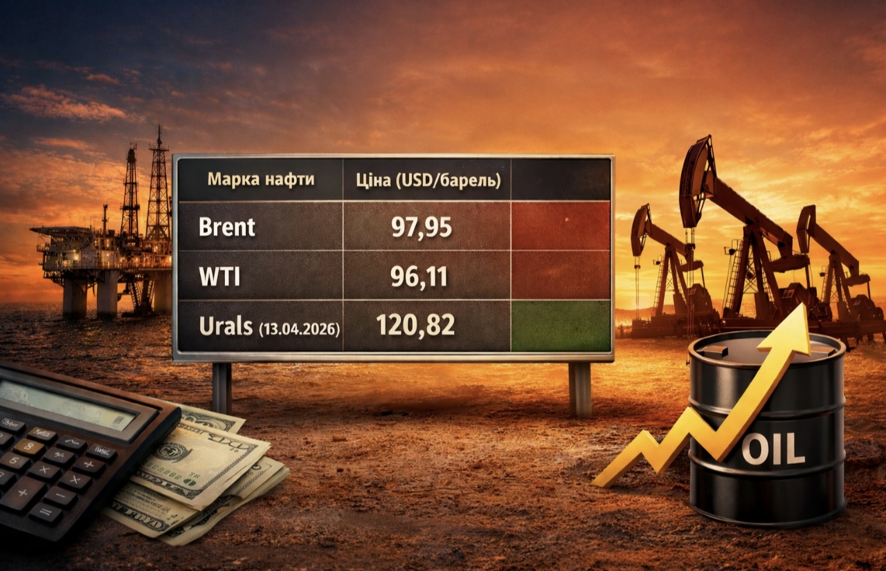 Ціни на нафту 15 квітня 2026 — скільки коштує Brent, WTI та Urals сьогодні