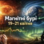 Магнітні бурі 19–21 квітня 2026: який K-індекс сьогодні та як сонячна активність вплине на самопочуття