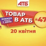 Товар дня в АТБ 20 квітня 2026: що можна купити сьогодні зі знижкою 50%