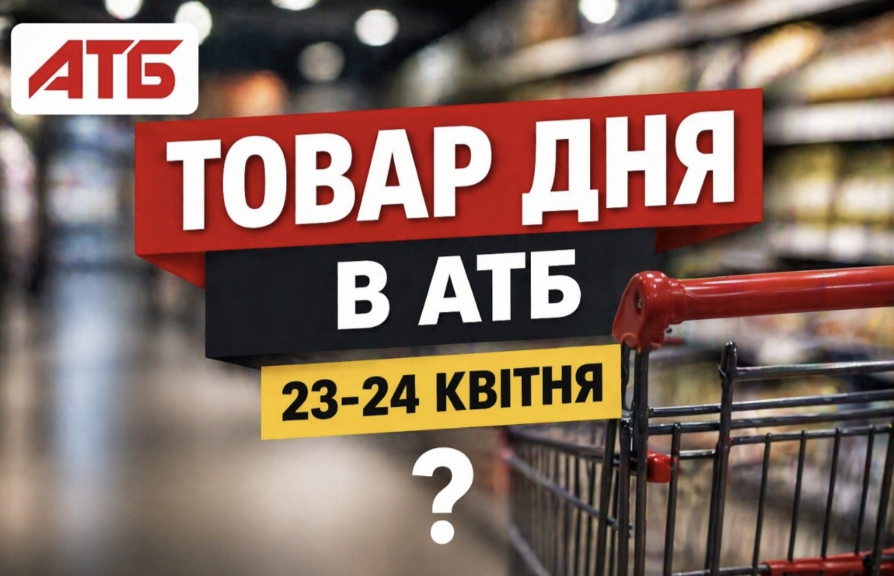 Товар дня в АТБ 23-24 квітня 2026 — що можна купити сьогодні зі знижкою 50%