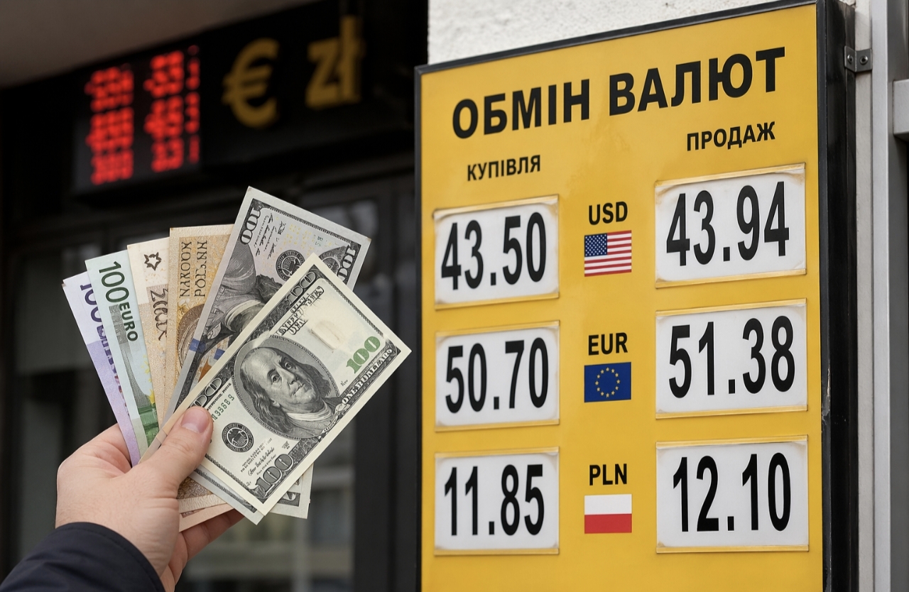 Курс валют на 24.04.2026 — скільки коштують долар, євро і злотий