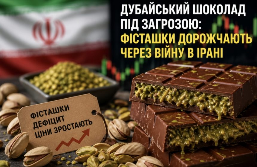 Як зміняться ціни на дубайський шоколад через дефіцит фісташок і війну в Ірані