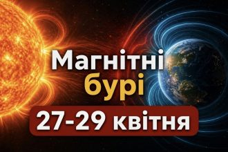 Магнітні бурі 27–29 квітня 2026: який K-індекс сьогодні та як сонячна активність вплине на самопочуття