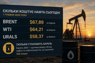 Скільки коштує нафта сьогодні: актуальна ціна Brent, WTI та Urals 1 травня 2026 року та скільки становить барель