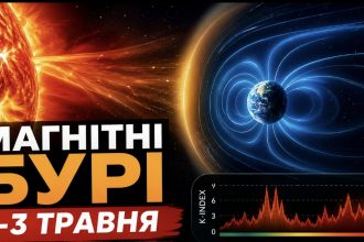 Магнітні бурі 1-3 травня 2026: який K-індекс сьогодні та як сонячна активність вплине на самопочуття