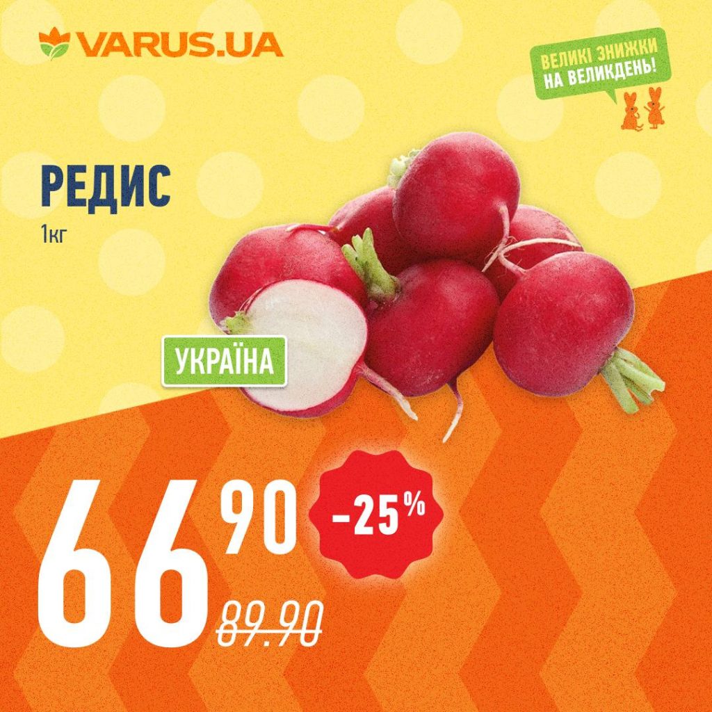 Акція Varus Великдень 2026: що можна купити зі знижкою з 9 по 13 квітня