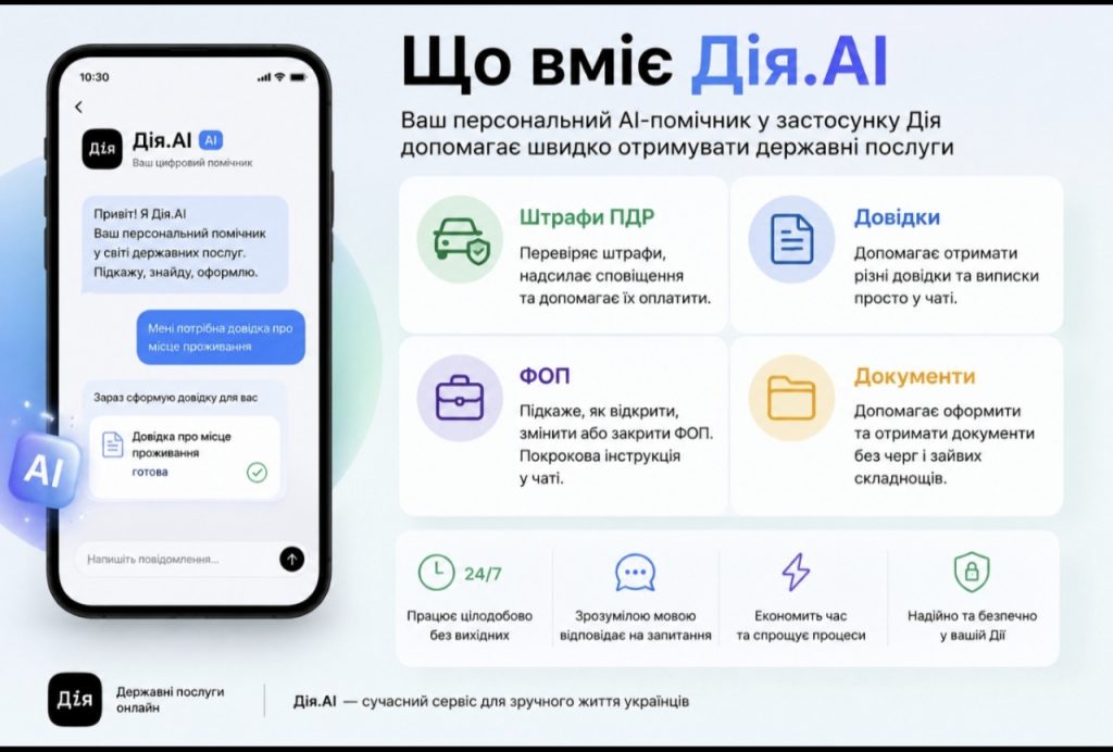 Де знайти Дія.АІ у застосунку «Дія» та як активувати нового AI-помічника