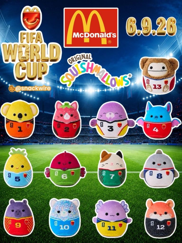 McDonald's запускає футбольні Squishmallows у Happy Meal: коли стартує нова акція до ЧС-2026 та які іграшки будуть