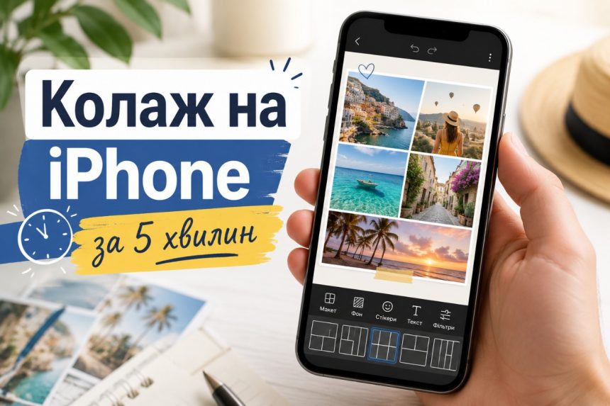 Як зробити колаж на айфоні безкоштовно: Команди, Pic Collage, Layout і Google Фото