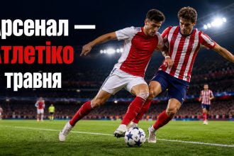 Арсенал — Атлетіко 5 травня 2026: онлайн-трансляція та де дивитися матч-відповідь 1/2 фіналу Ліги чемпіонів