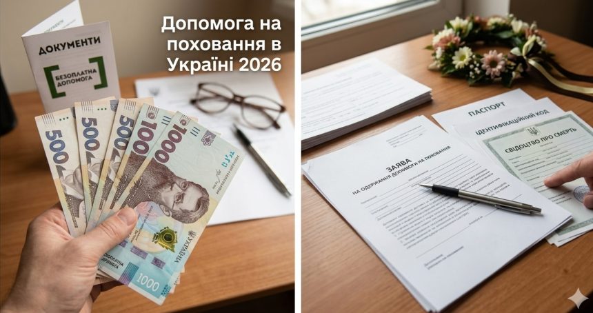 Допомога на поховання в Україні 2026: хто може отримати 8500 грн і які документи потрібні