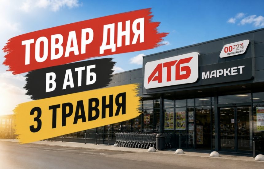 Товар дня в АТБ 3 травня 2026 — що можна купити сьогодні зі знижкою до 50%