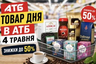 Товар дня в АТБ 4 травня 2026 — що можна купити сьогодні зі знижкою до 50%