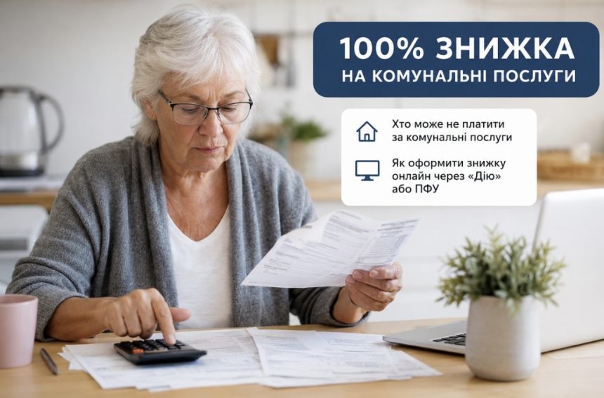 Хто може не платити за комуналку та як оформити 100% знижку на послуги онлайн