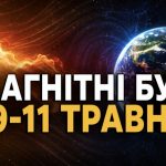 Магнітні бурі 9-11 травня 2026: який K-індекс сьогодні та як сонячна активність вплине на самопочуття