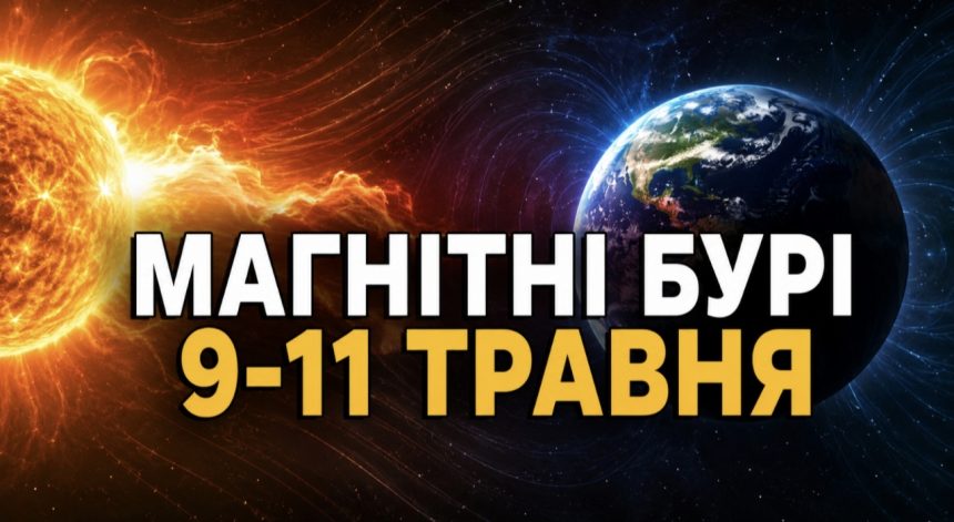 Магнітні бурі 9-11 травня 2026: який K-індекс сьогодні та як сонячна активність вплине на самопочуття