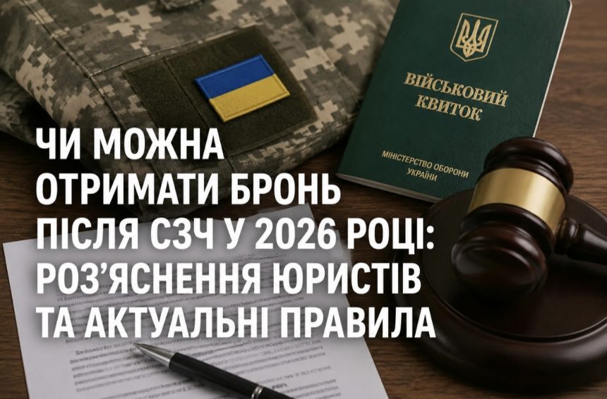 Чи можна отримати бронь після СЗЧ у 2026 році: роз’яснення юристів та актуальні правила