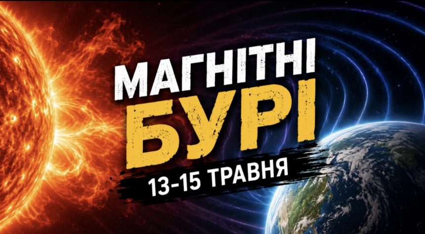 Магнітні бурі 13-15 травня 2026: який K-індекс сьогодні та як сонячна активність вплине на самопочуття