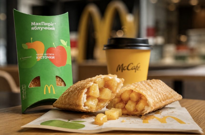 У McDonald’s в Україні з’явився яблучний МакПиріг: ціна, склад, калорійність і перші відгуки покупців