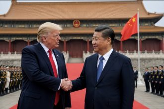 Трамп у Китаї вперше за майже 10 років — про що говоритимуть із Сі Цзіньпіном та чому з ним прибули Ілон Маск і Тім Кук