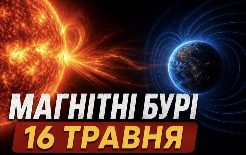 Магнітні бурі 16 травня 2026: який K-індекс сьогодні та як сонячна активність вплине на самопочуття