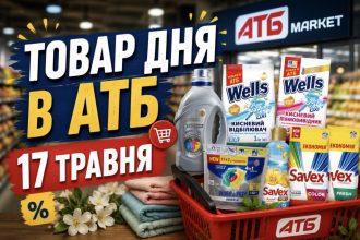 Товар дня в АТБ 17 травня 2026 — що можна купити сьогодні зі знижкою до 50%