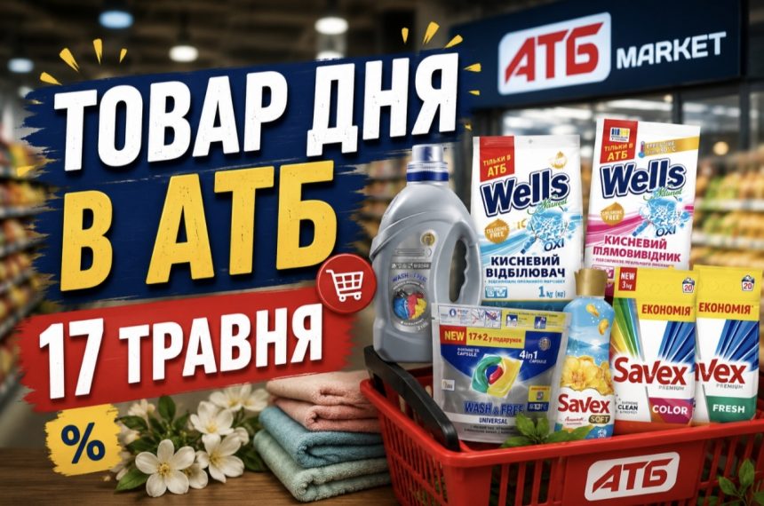 Товар дня в АТБ 17 травня 2026 — що можна купити сьогодні зі знижкою до 50%