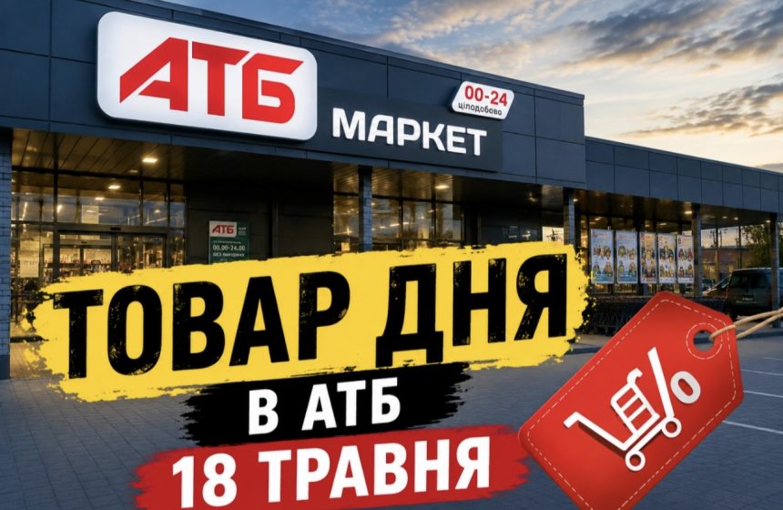 Товар дня в АТБ 18 травня 2026 — що можна купити сьогодні зі знижкою до 50%