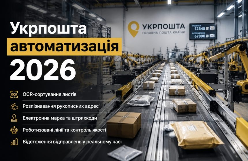 Як Укрпошта використовує роботів і OCR для обробки листів та посилок у реальному часі