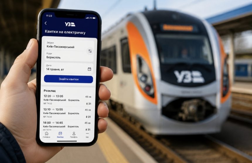 Як купити квиток на електричку через застосунок Укрзалізниці: детальна інформація