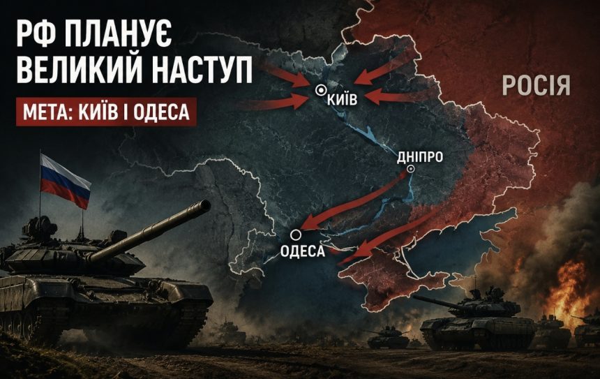 Росія планує великий наступ на Київ і Одесу – що відомо про приховані плани Путіна