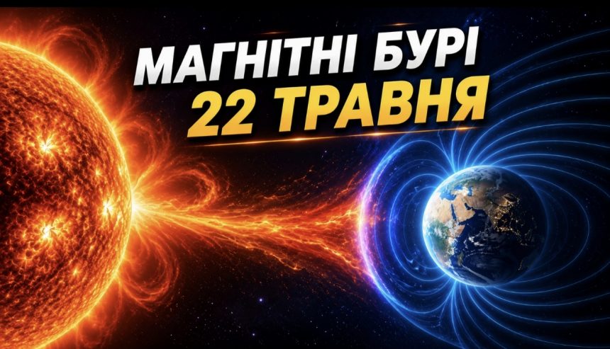 Магнітні бурі 22 травня 2026: який K-індекс сьогодні та як сонячна активність вплине на самопочуття