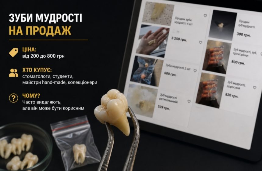 Як українці заробляють на видалених зубах мудрості у 2026 році
