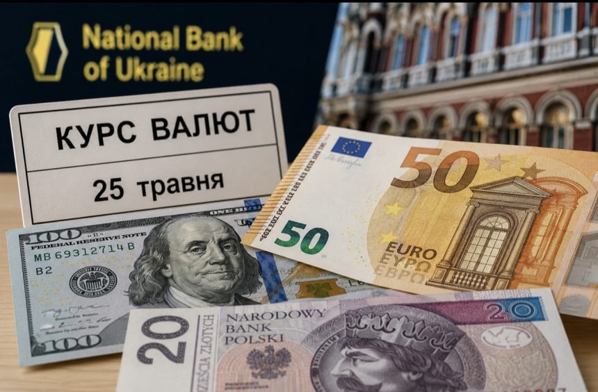 Курс валют на 25.06.2026: скільки коштують долар євро і злотий