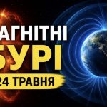 Магнітні бурі 24 травня 2026: який K-індекс сьогодні та як сонячна активність вплине на самопочуття