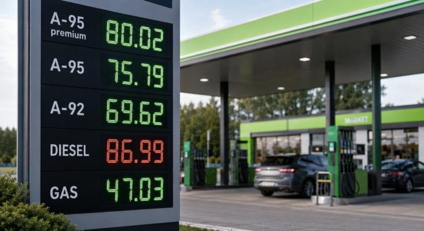 Актуальні ціни на бензин, дизель і газ на АЗС України 26 травня 2026 року: скільки коштує літр пального сьогодні