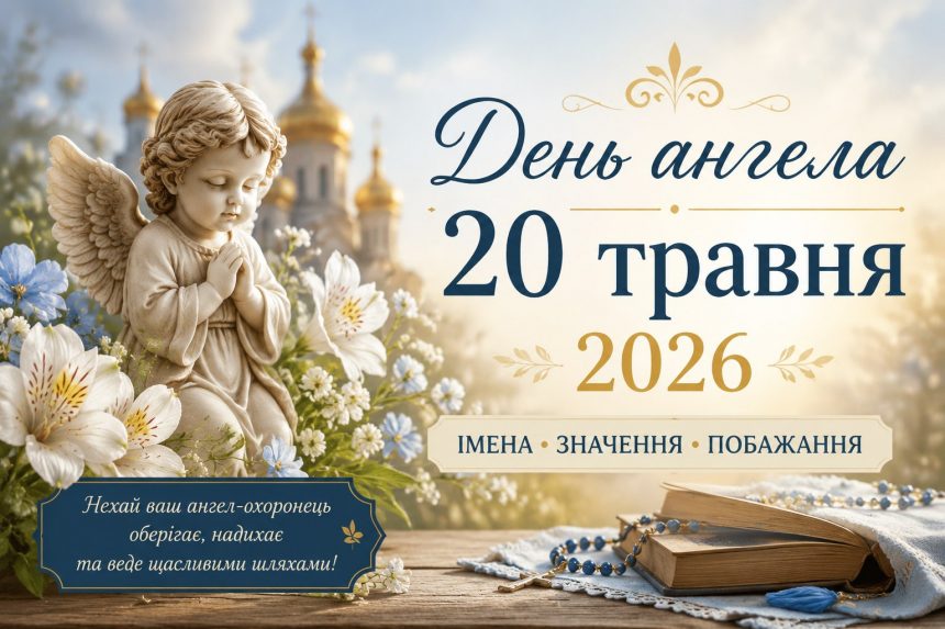 День ангела 20 травня 2026 в Україні за новим та старим стилем: хто святкує сьогодні, значення імен та побажання