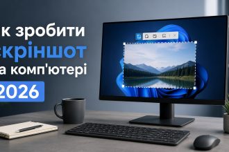 Як зробити скріншот на комп'ютері (ПК): покрокова інструкція 2026