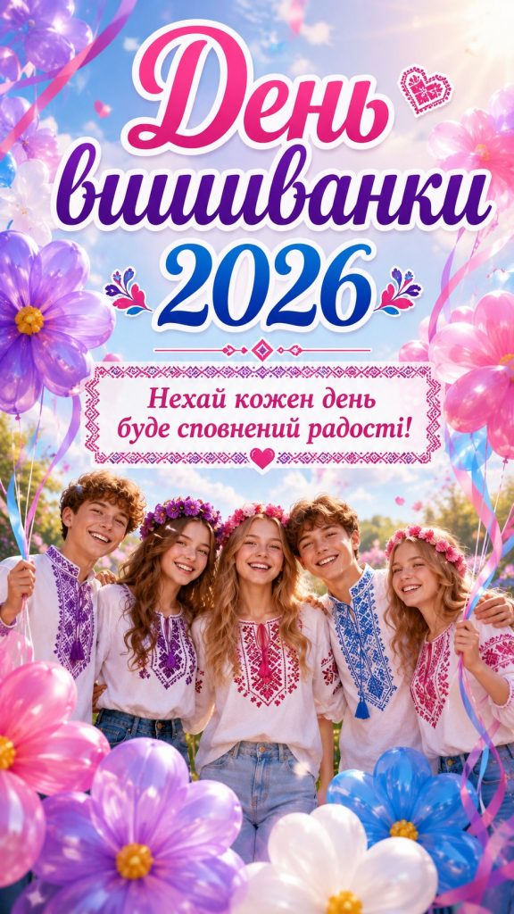 День вишиванки 2026 в Україні: гарні картинки, СМС, побажання прозою та листівки