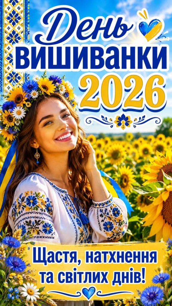 День вишиванки 2026 в Україні: гарні картинки, СМС, побажання прозою та листівки