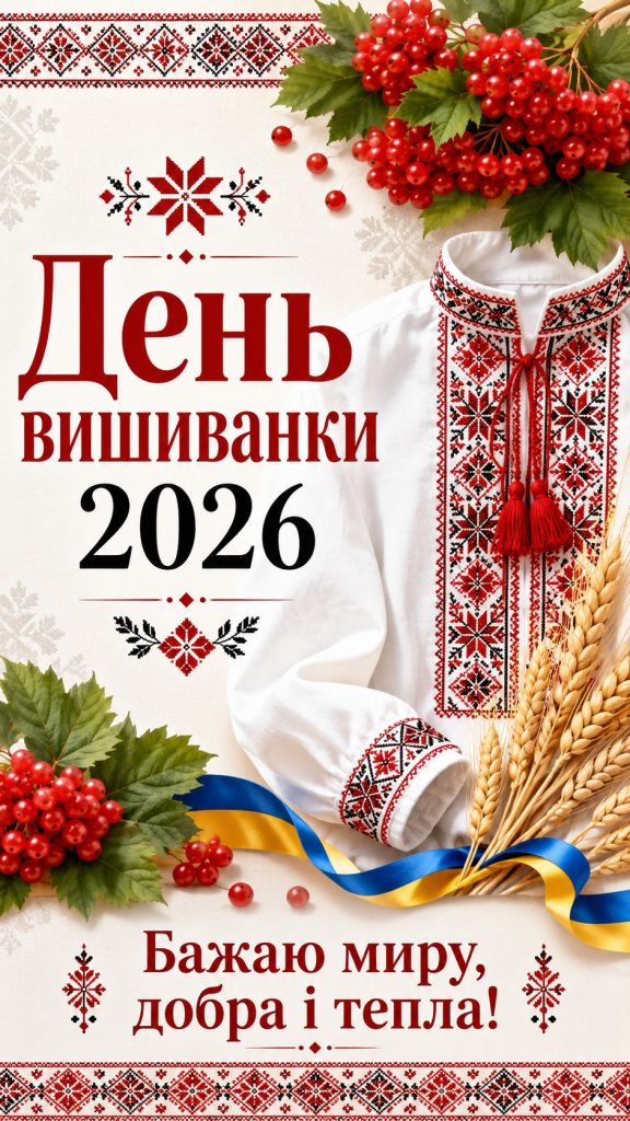 День вишиванки 2026 в Україні: гарні картинки, СМС, побажання прозою та листівки
