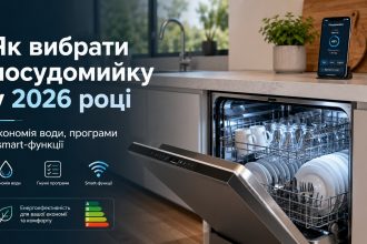 Як вибрати посудомийку у 2026 році: економія води, програми і smart-функції
